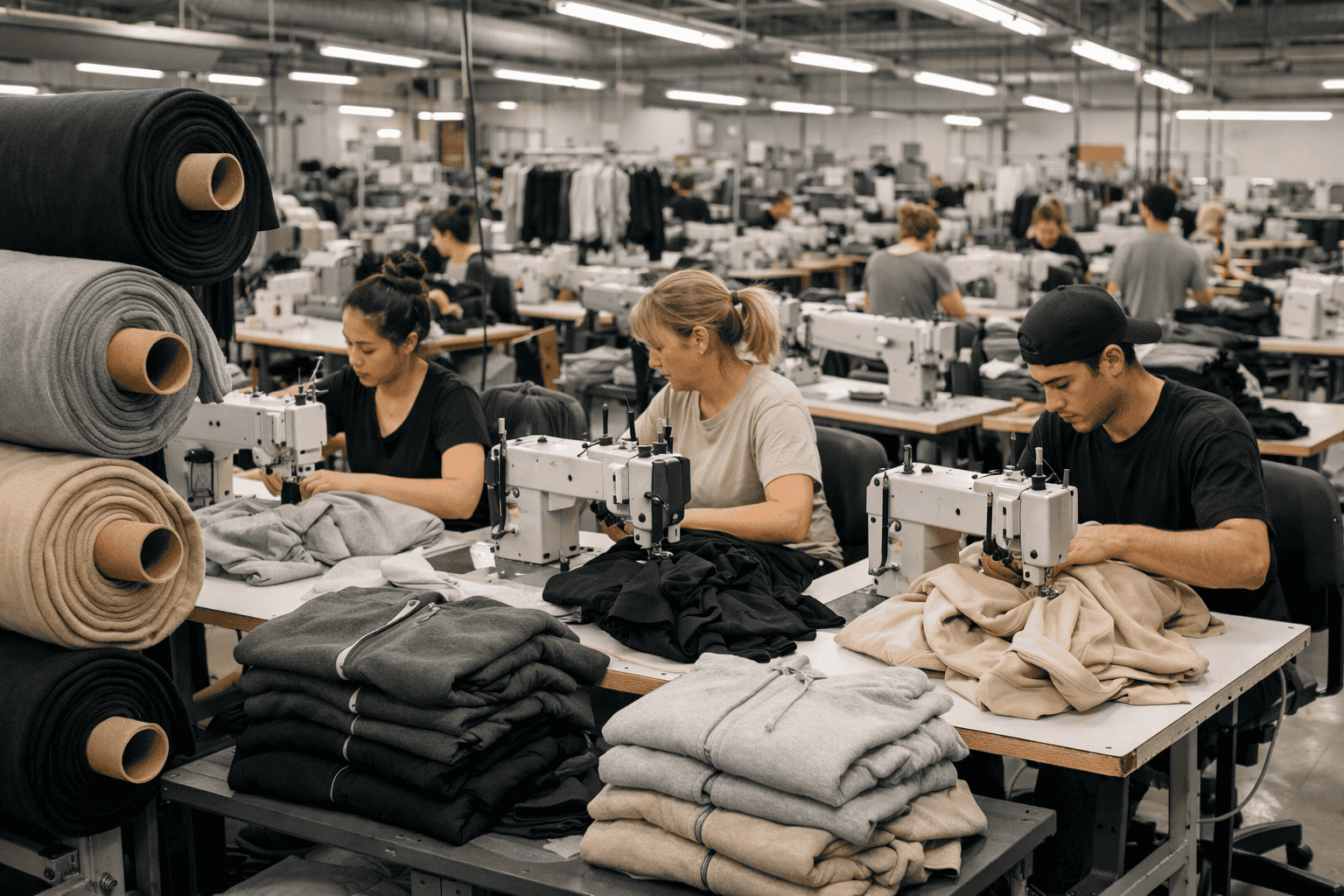Clothing manufacturing process overview