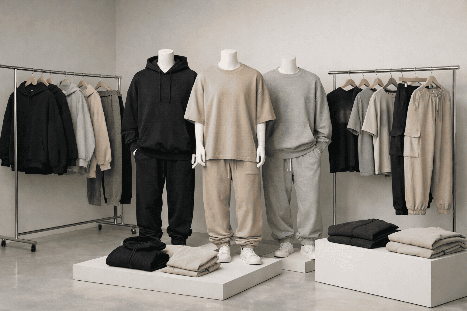 Streetwear collection showroom