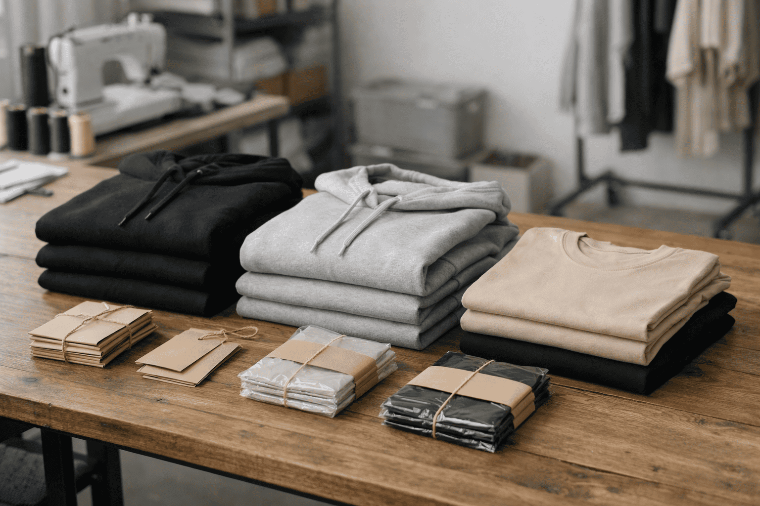 Low MOQ clothing production concept