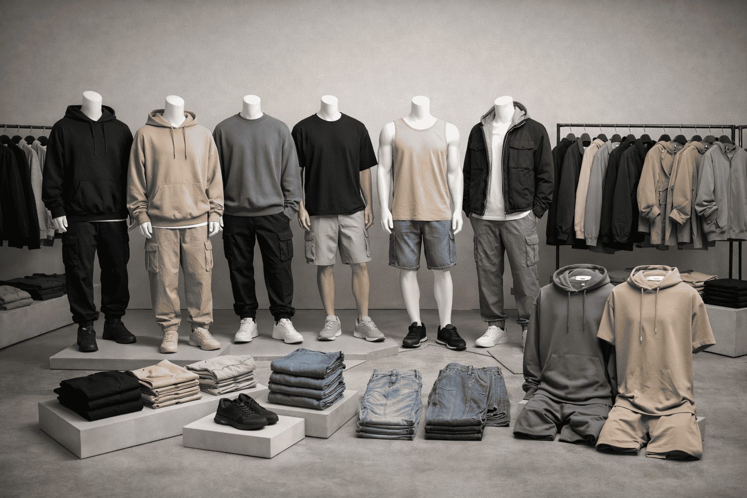 Streetwear product categories