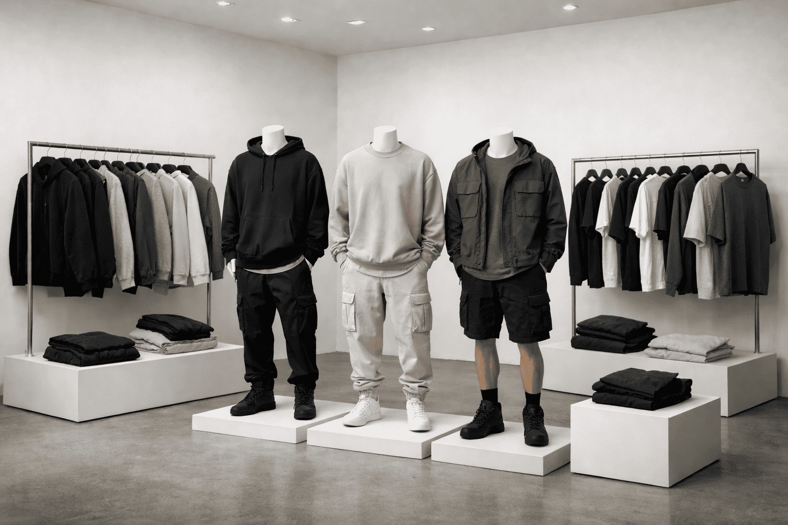 Streetwear collection showroom
