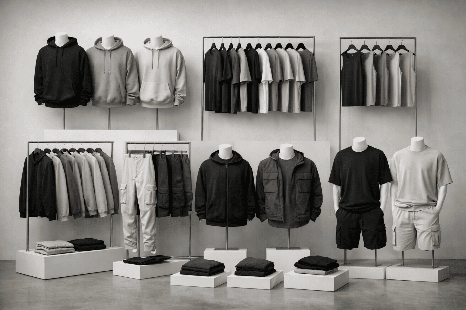 Streetwear product categories