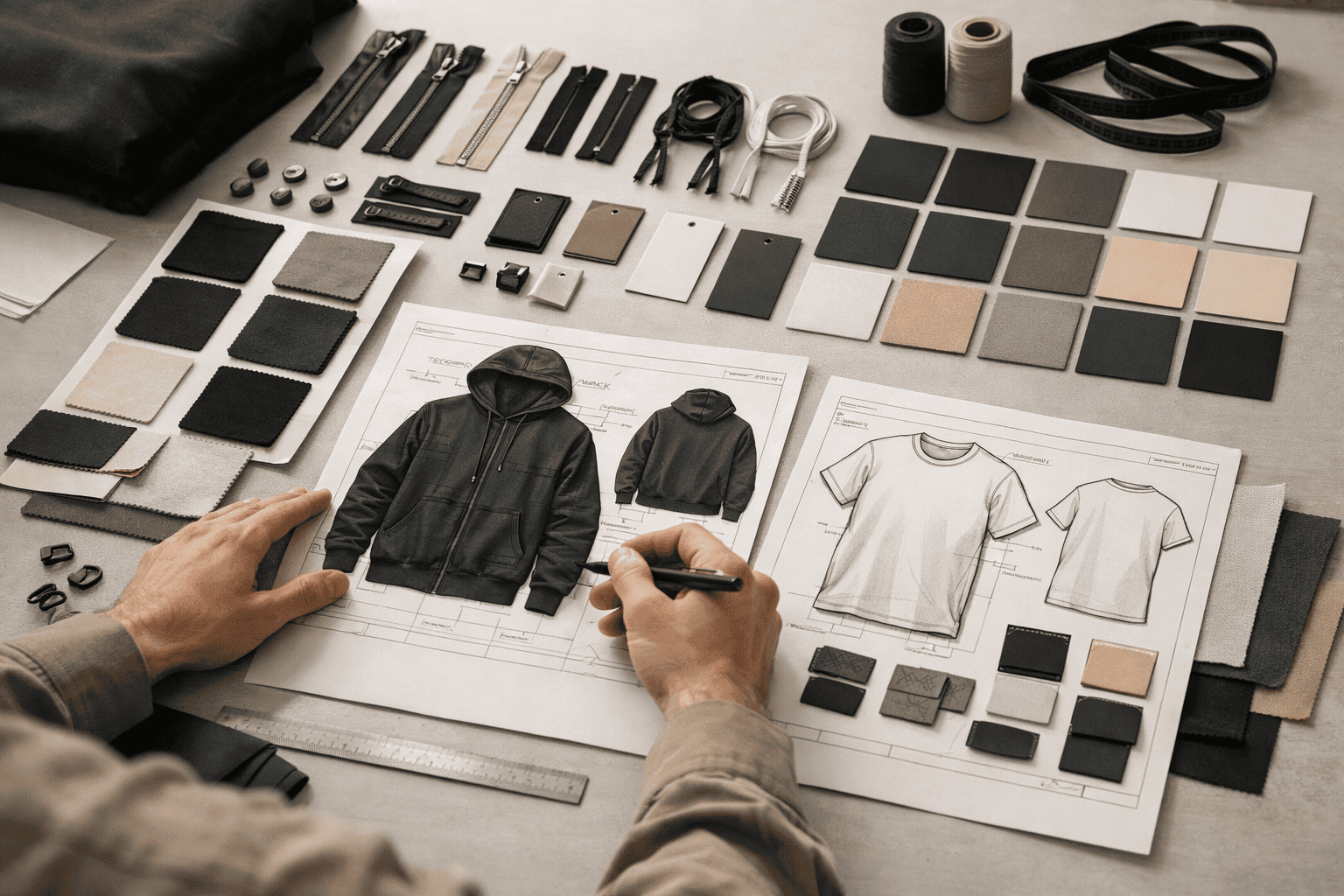Streetwear sample development process