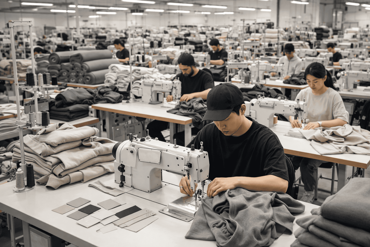 Streetwear factory production line