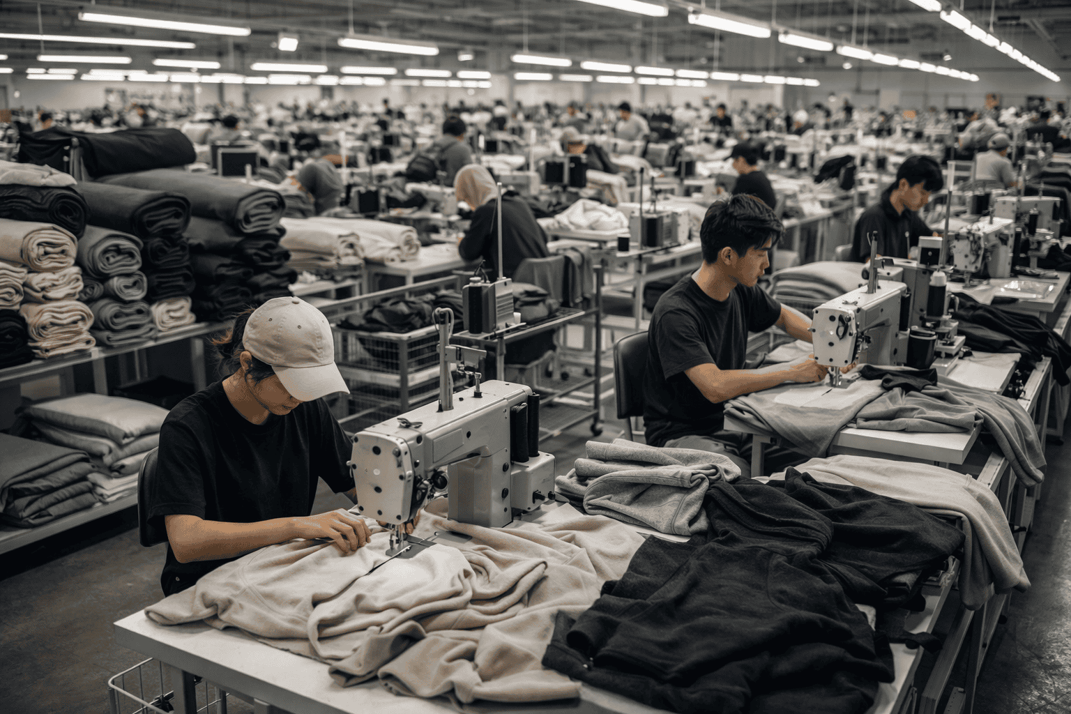 Streetwear factory production line