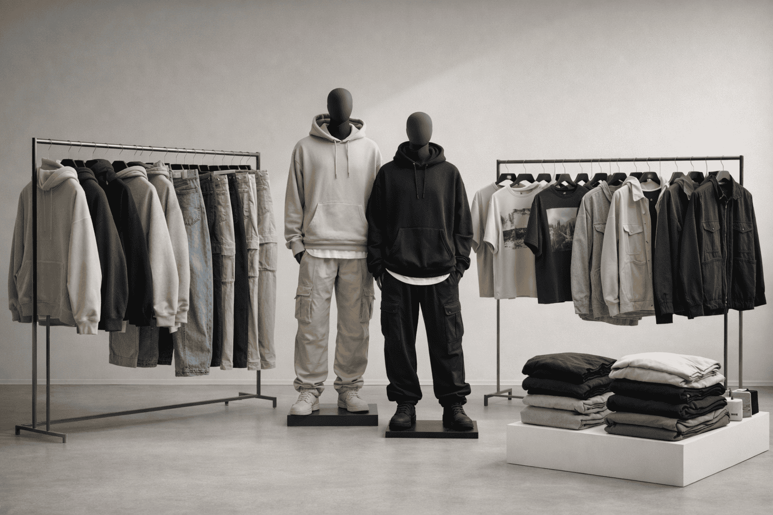 Streetwear collection showroom