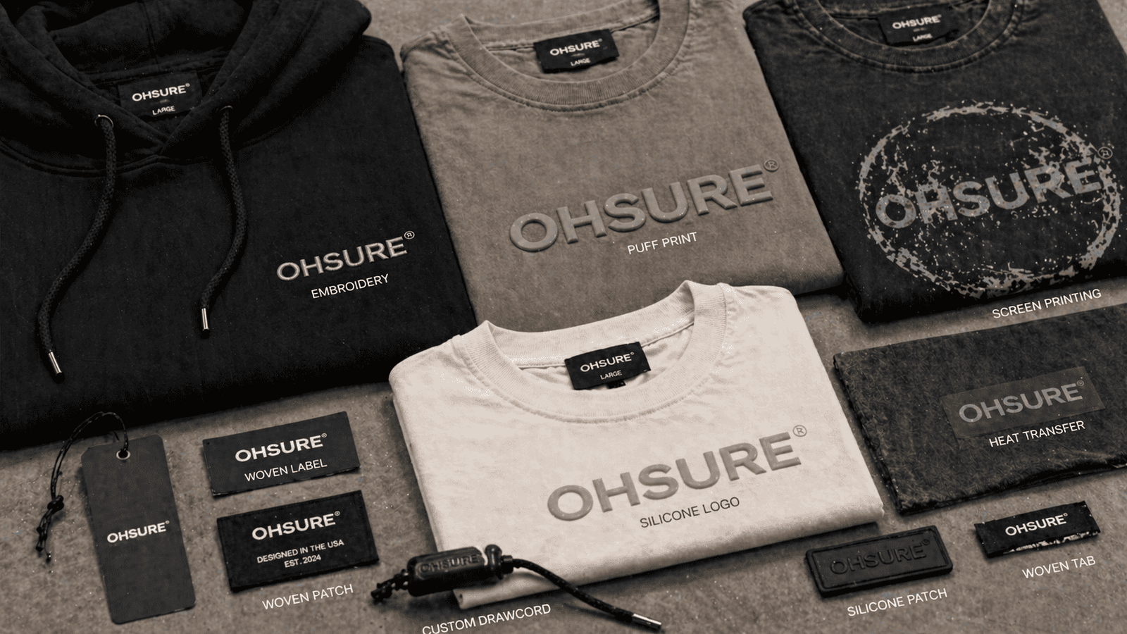 Streetwear product lineup