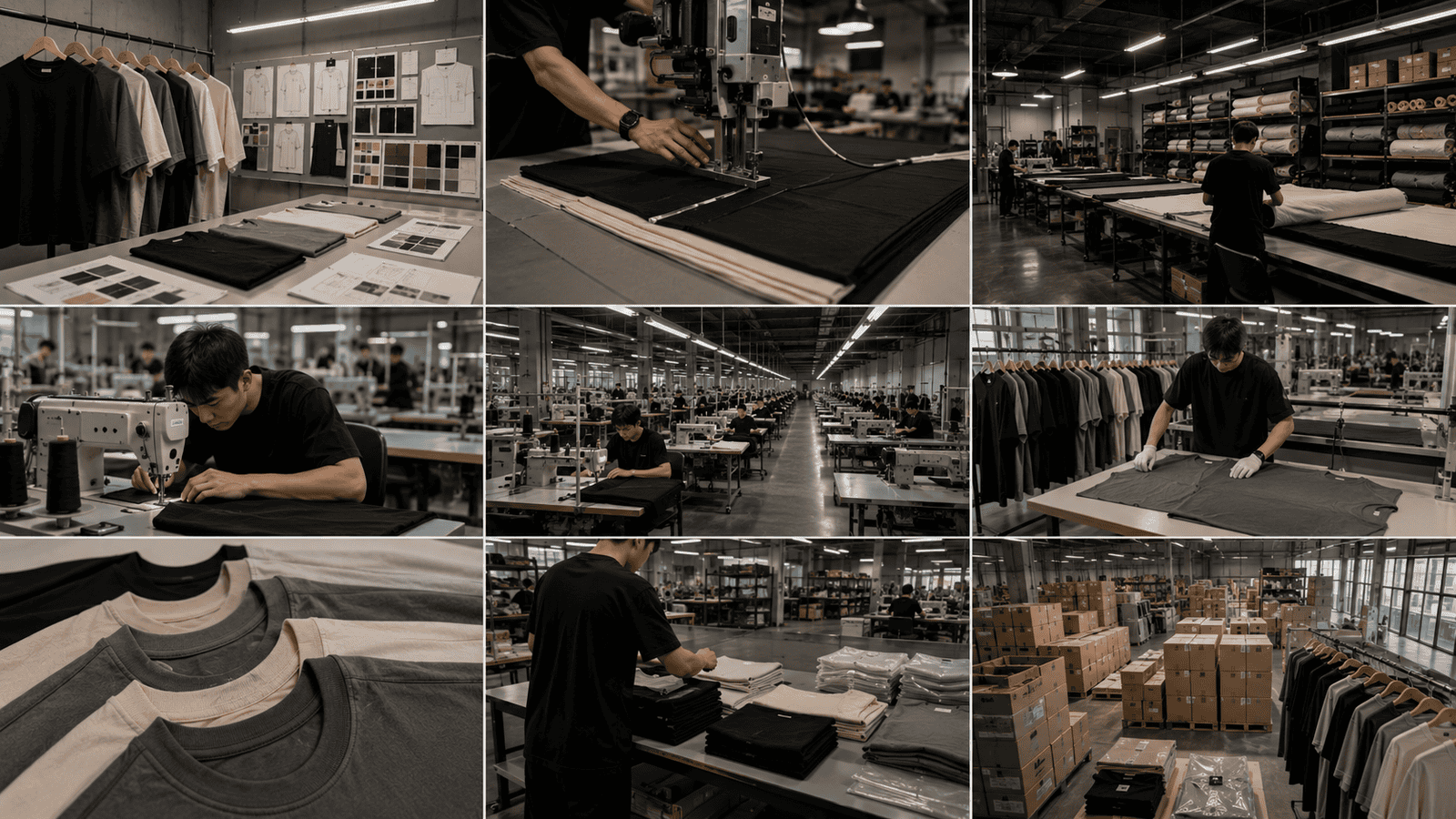 Oversized Streetwear T-Shirt Production Workflow