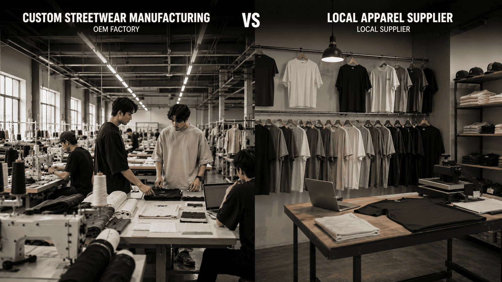 Streetwear T-Shirt Manufacturing Comparison
