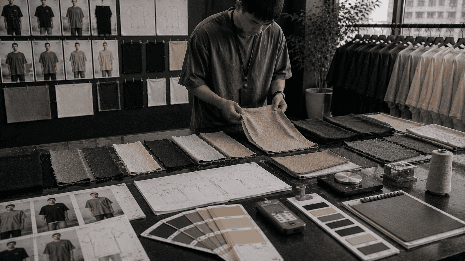 Private label streetwear t-shirt fabric sourcing and OEM development
