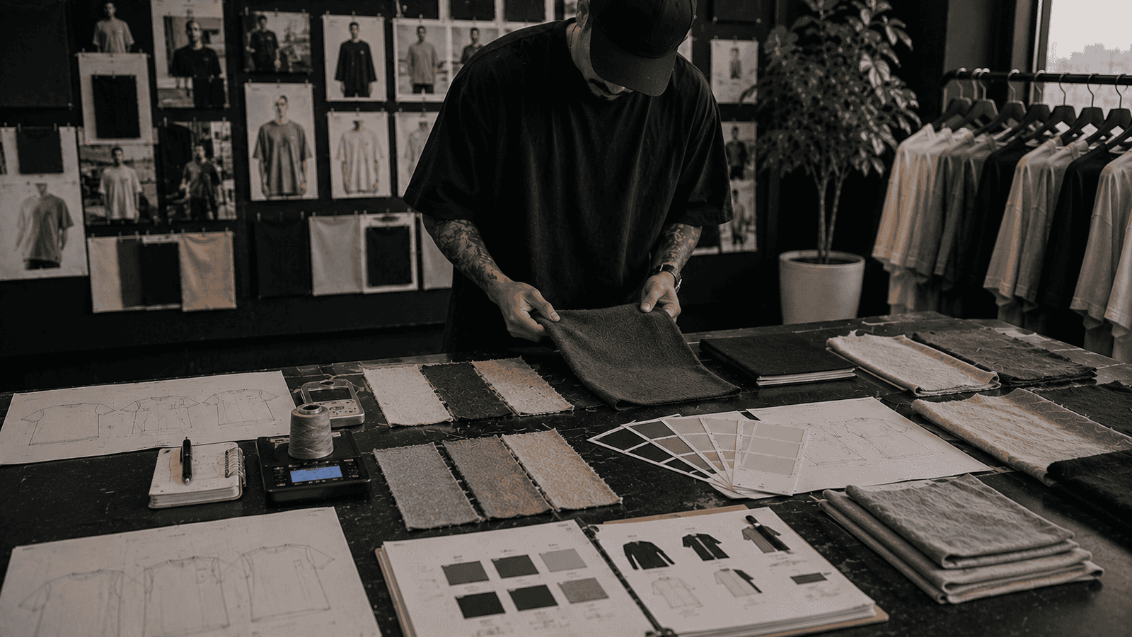 Private label streetwear t-shirt fabric sourcing and product development