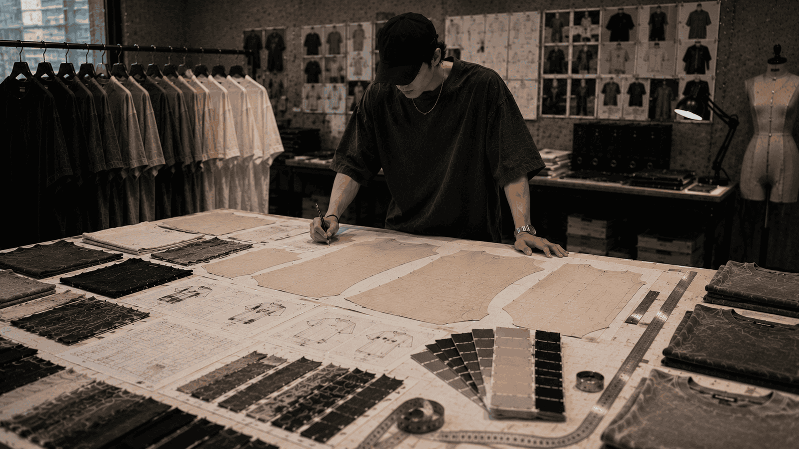 Oversized heavyweight fit development