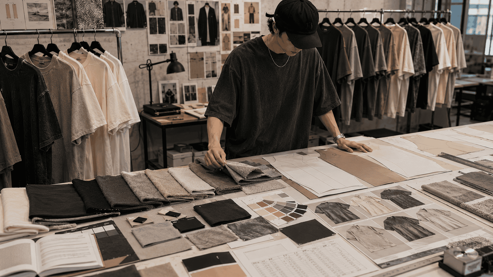 Streetwear t-shirt fabric sourcing