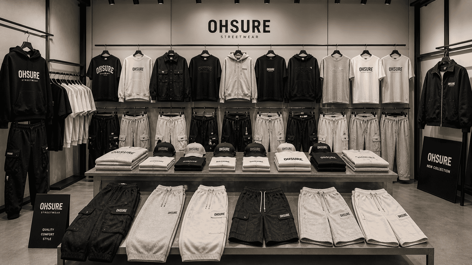 Streetwear product collection