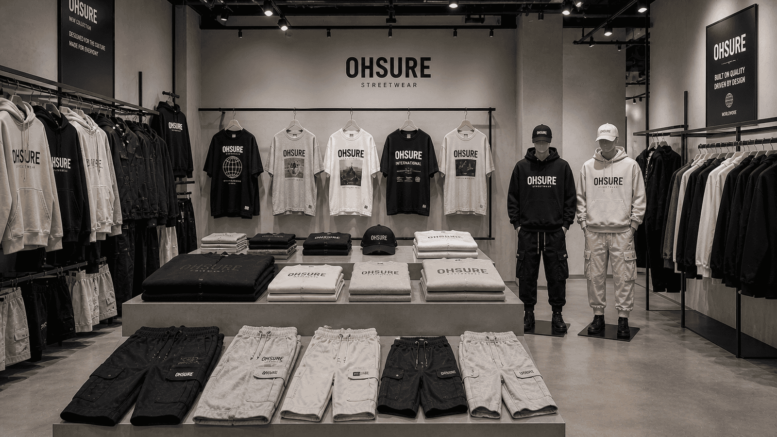Streetwear showroom collection