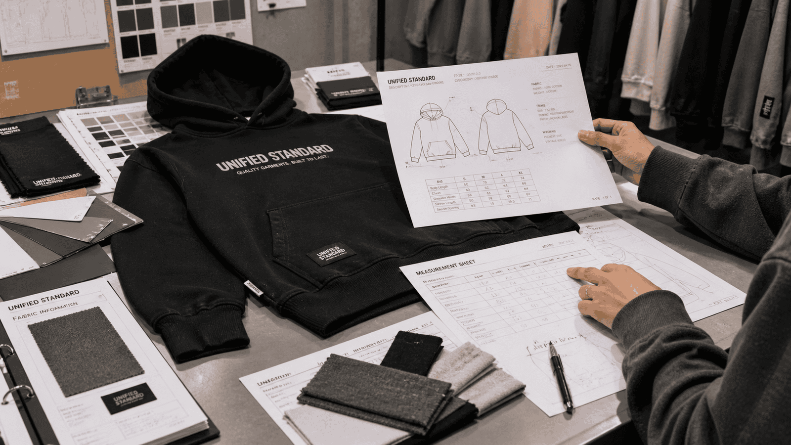 Streetwear product sampling process