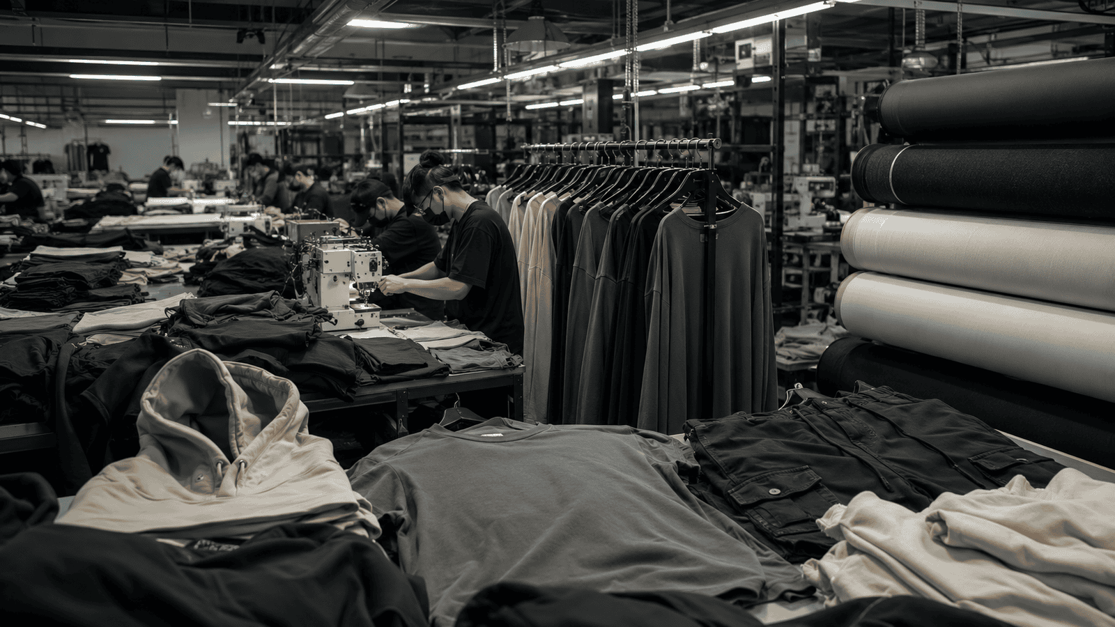 Streetwear manufacturer in China producing oversized hoodies and graphic apparel for global brands