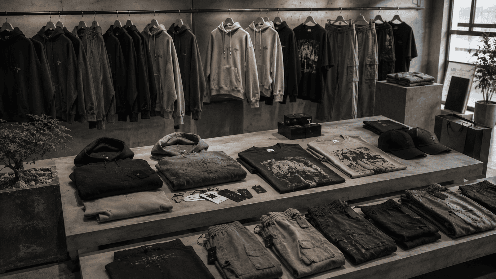Premium oversized streetwear collection manufactured in China