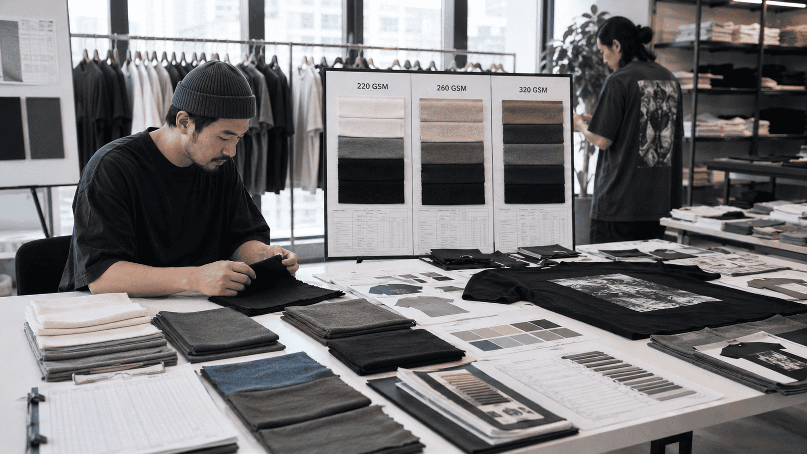 Graphic T-Shirt Fabric and GSM Development