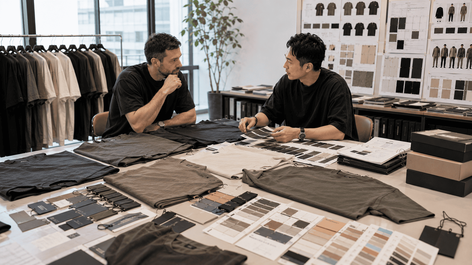 Premium Streetwear T-Shirt Development Meeting