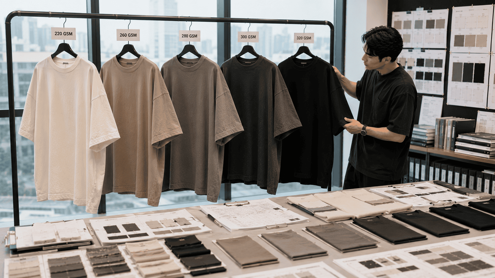 Oversized T-Shirt GSM Comparison