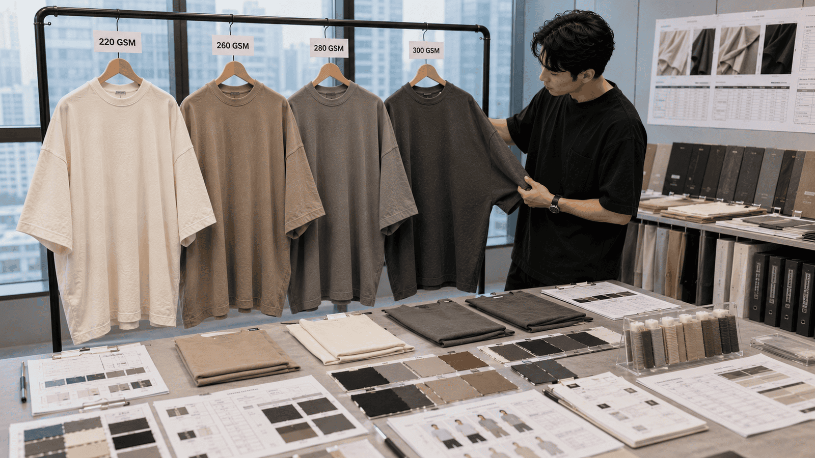 Heavyweight Streetwear T-Shirt Fabric Comparison