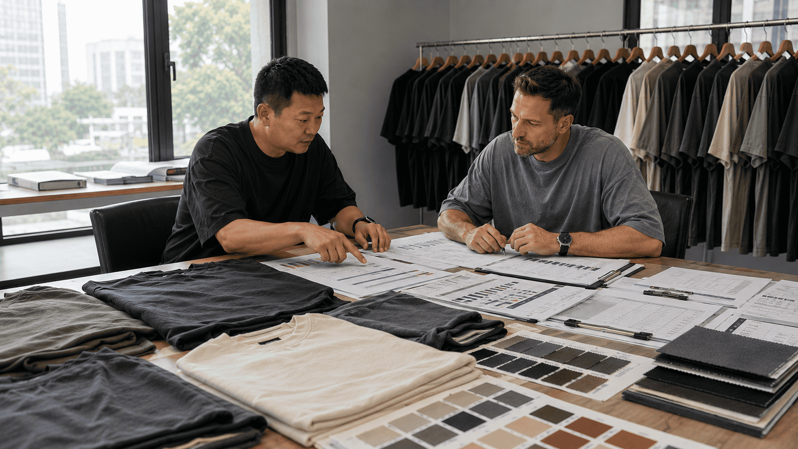 Premium Streetwear Production Planning Meeting