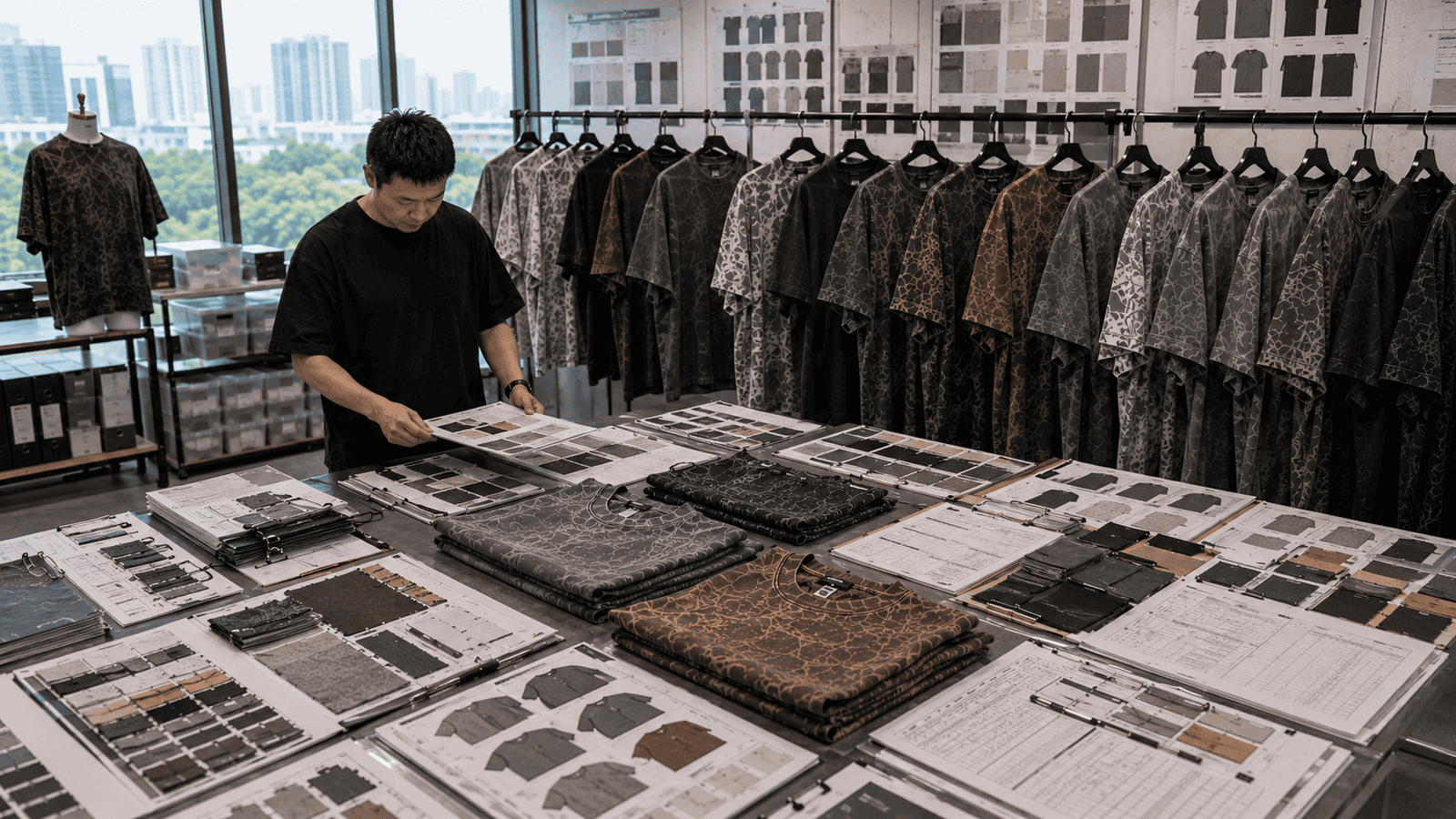 Acid Wash Streetwear Fabric and Production Development