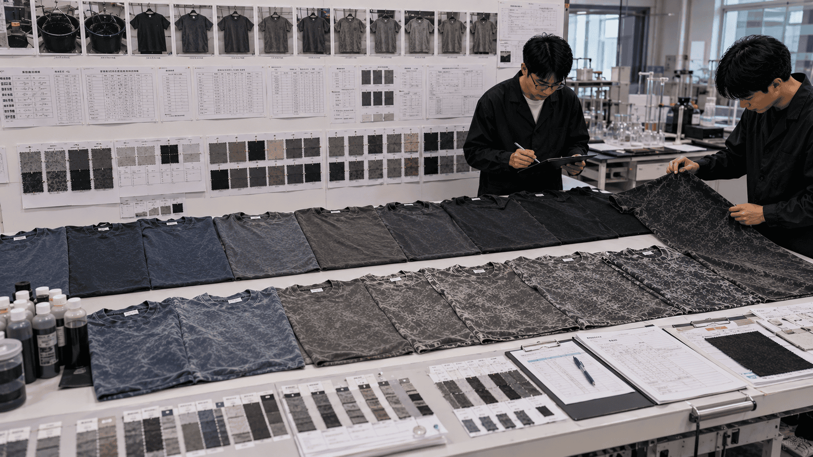 Acid Wash Development and Garment Dye Process