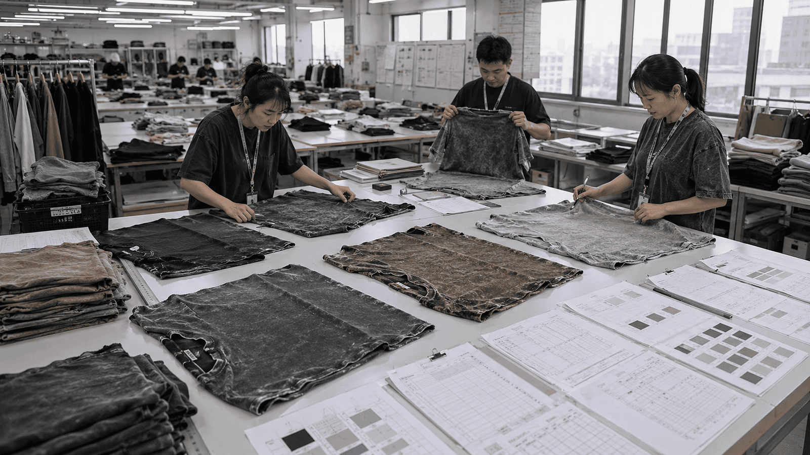 Heavyweight Cotton Fabric Development for Acid Wash T-Shirts