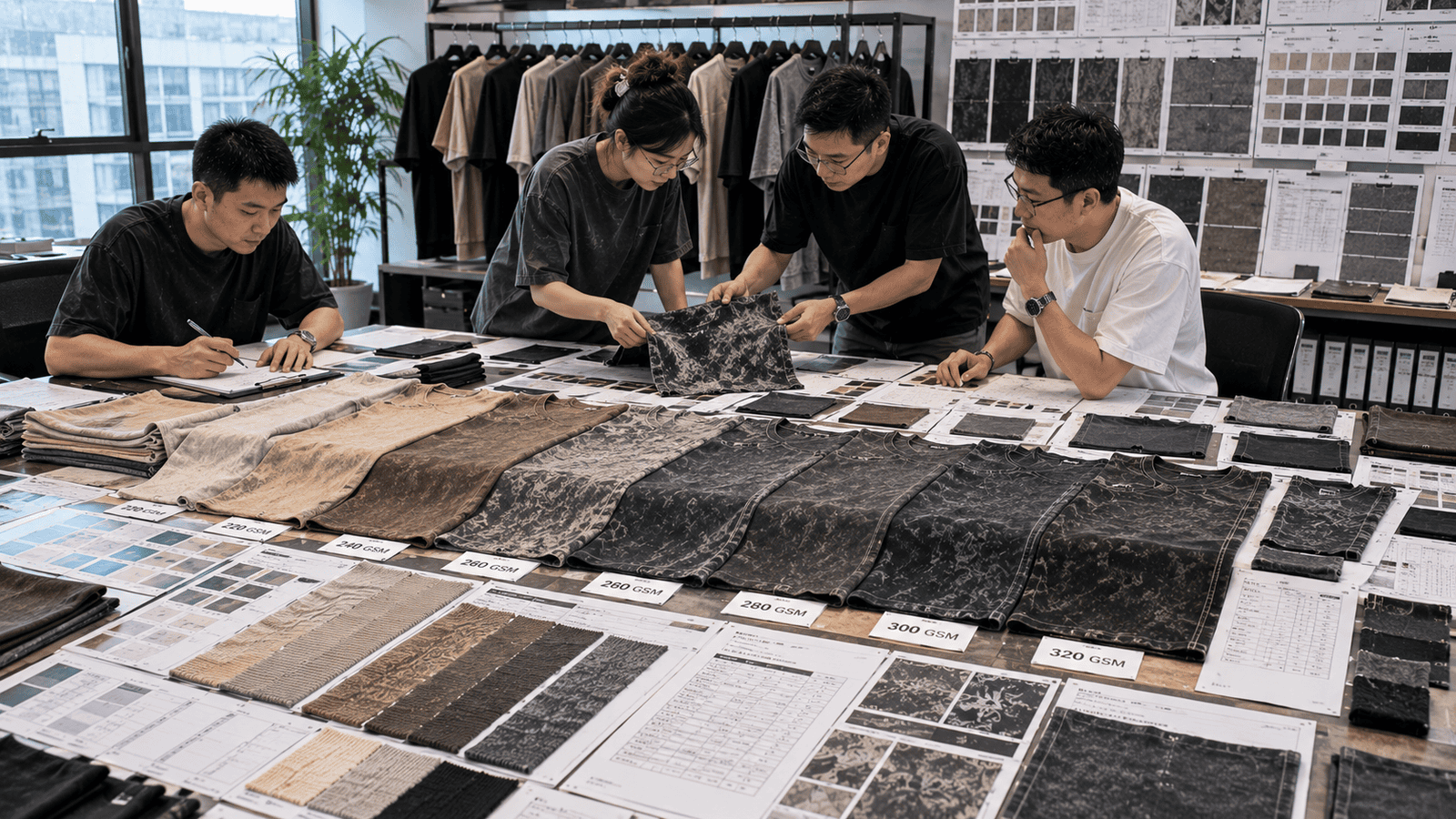 Acid Wash Streetwear T-Shirt Development Review Process