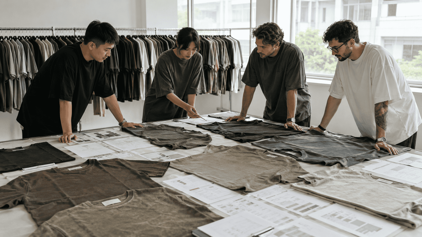 Heavyweight Cotton Fabric Development for Oversized Vintage T-Shirts