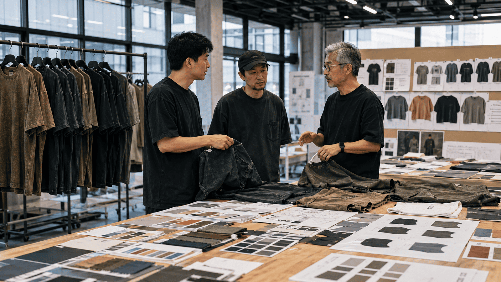 Custom vintage streetwear t-shirt development center for startup brands