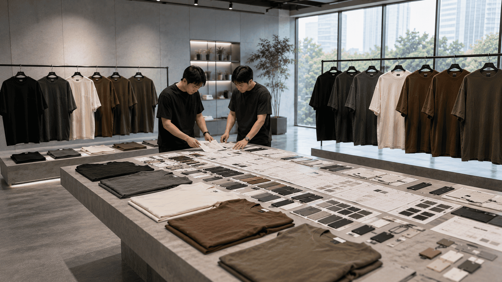 Oversized Blank Streetwear T-Shirt Product Development Center