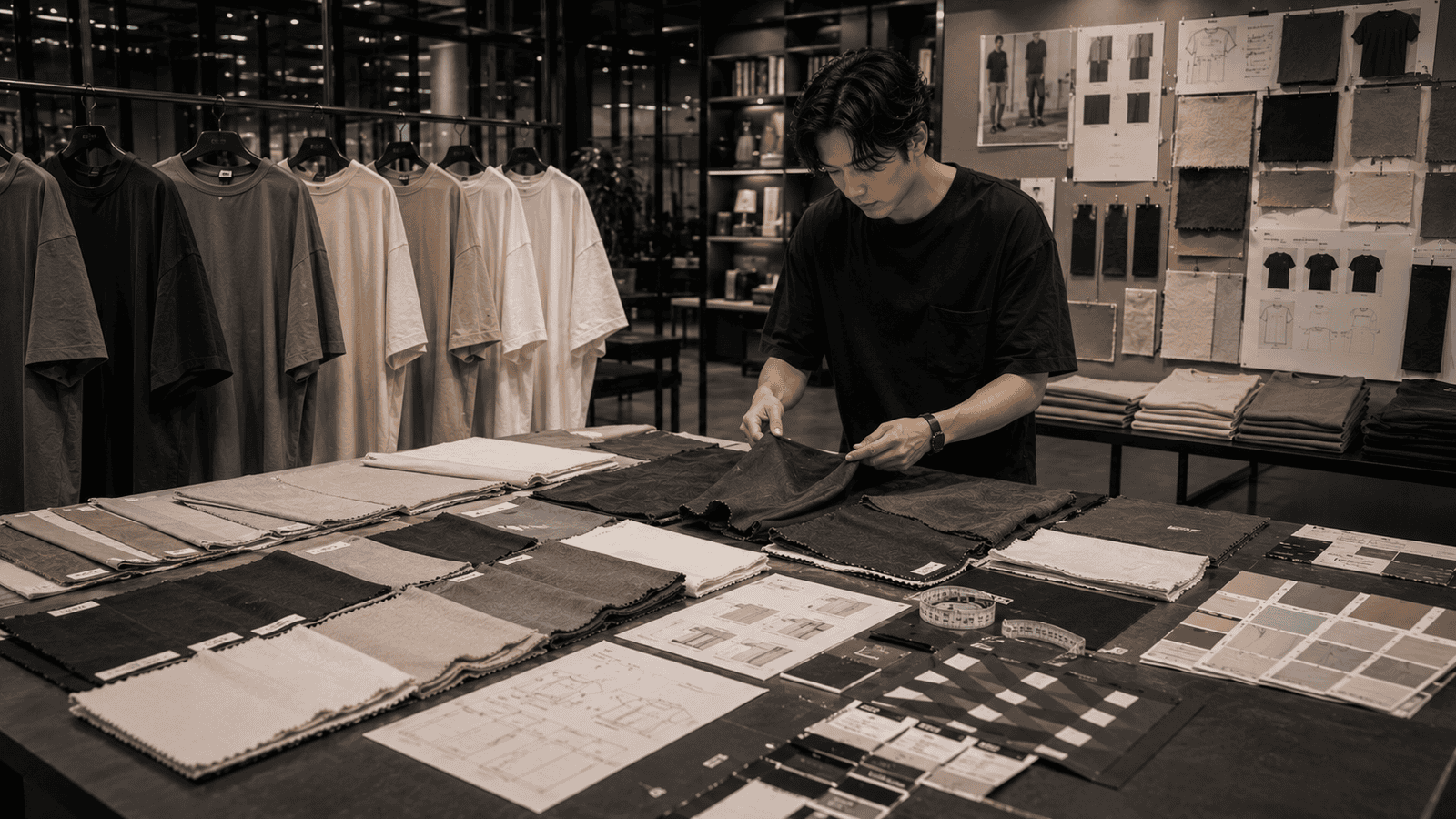 Featured Image: Premium Streetwear Fabric Selection and Product Development
