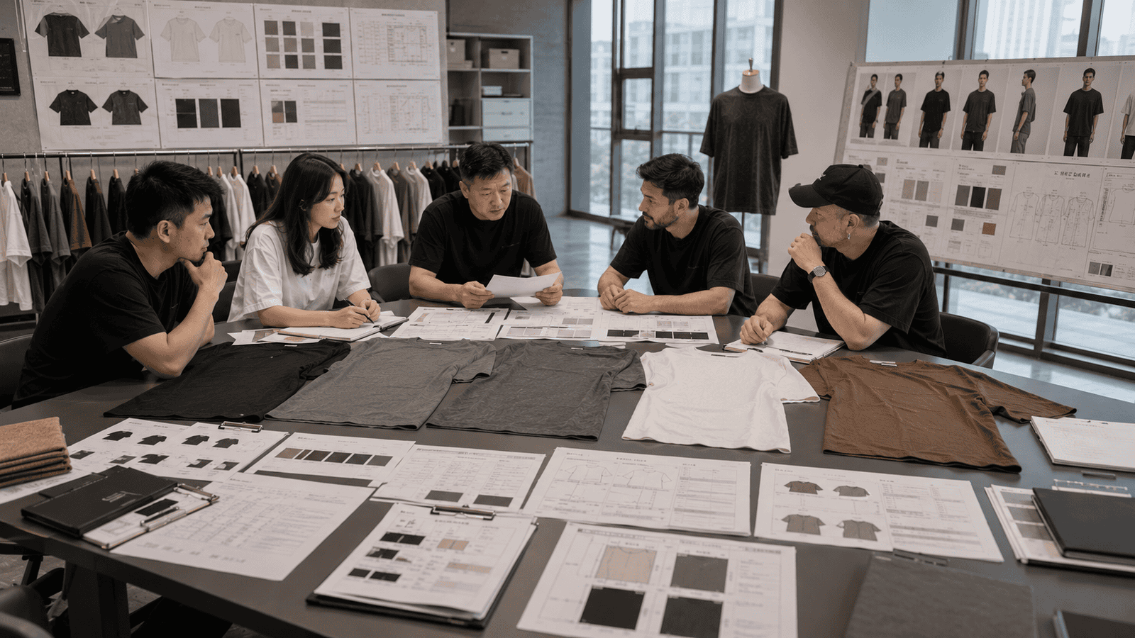 Oversized Fit Sample Review Meeting