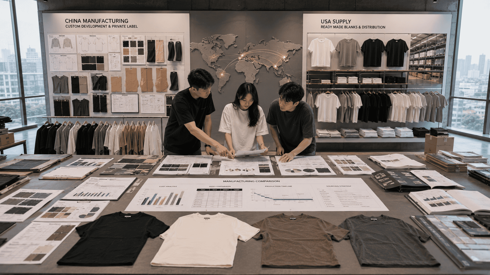 China vs USA Streetwear Manufacturing Comparison
