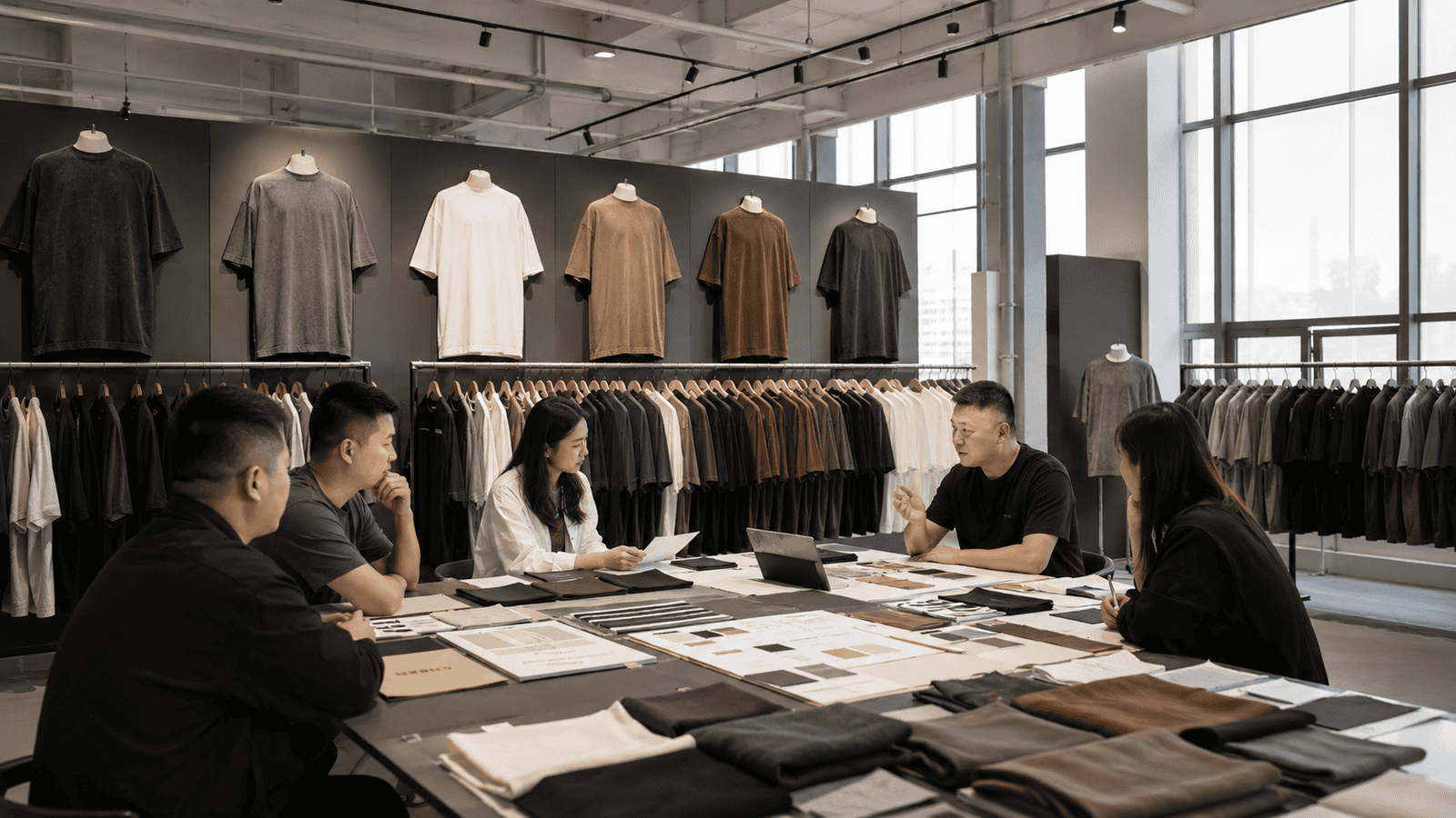 Oversized Heavyweight T Shirt Manufacturer Showroom