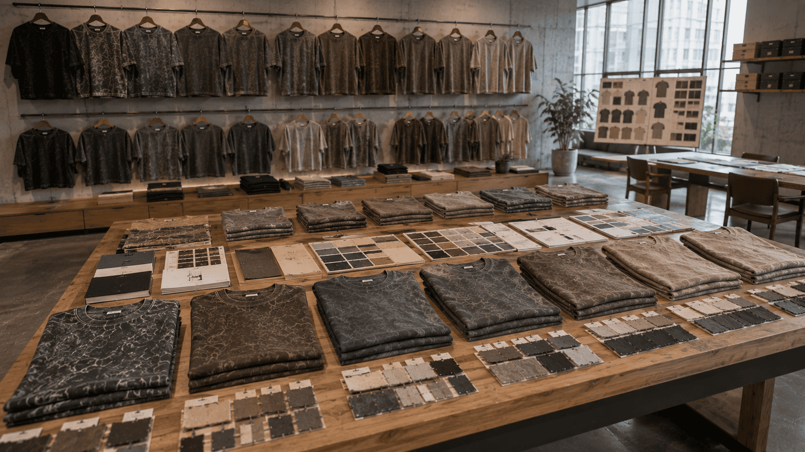 Washed Streetwear T-Shirts Development Center