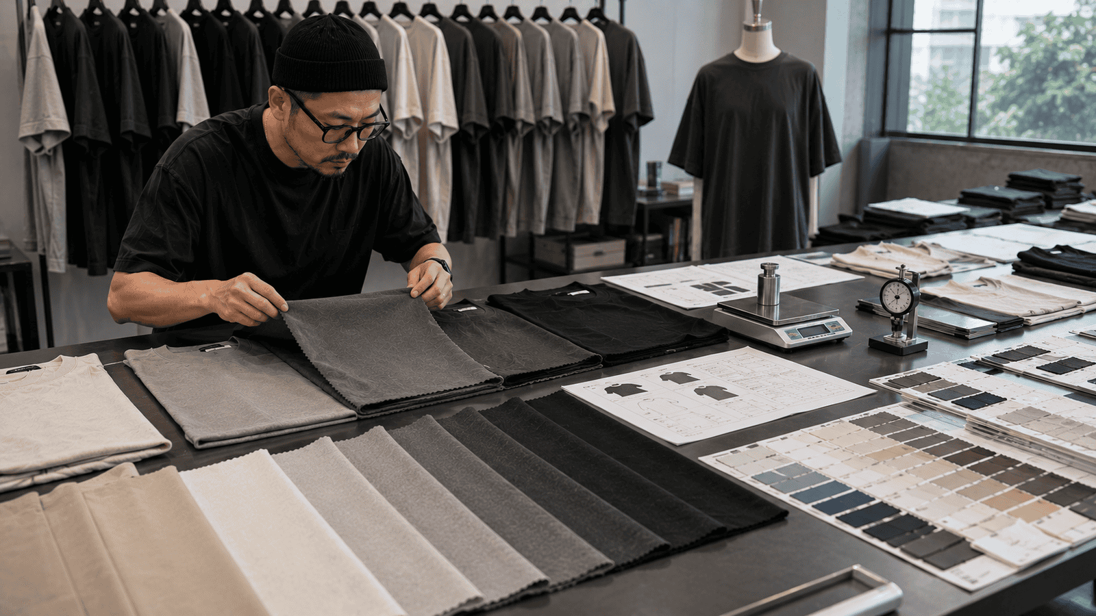 Oversized Streetwear Fabric Selection and GSM Development