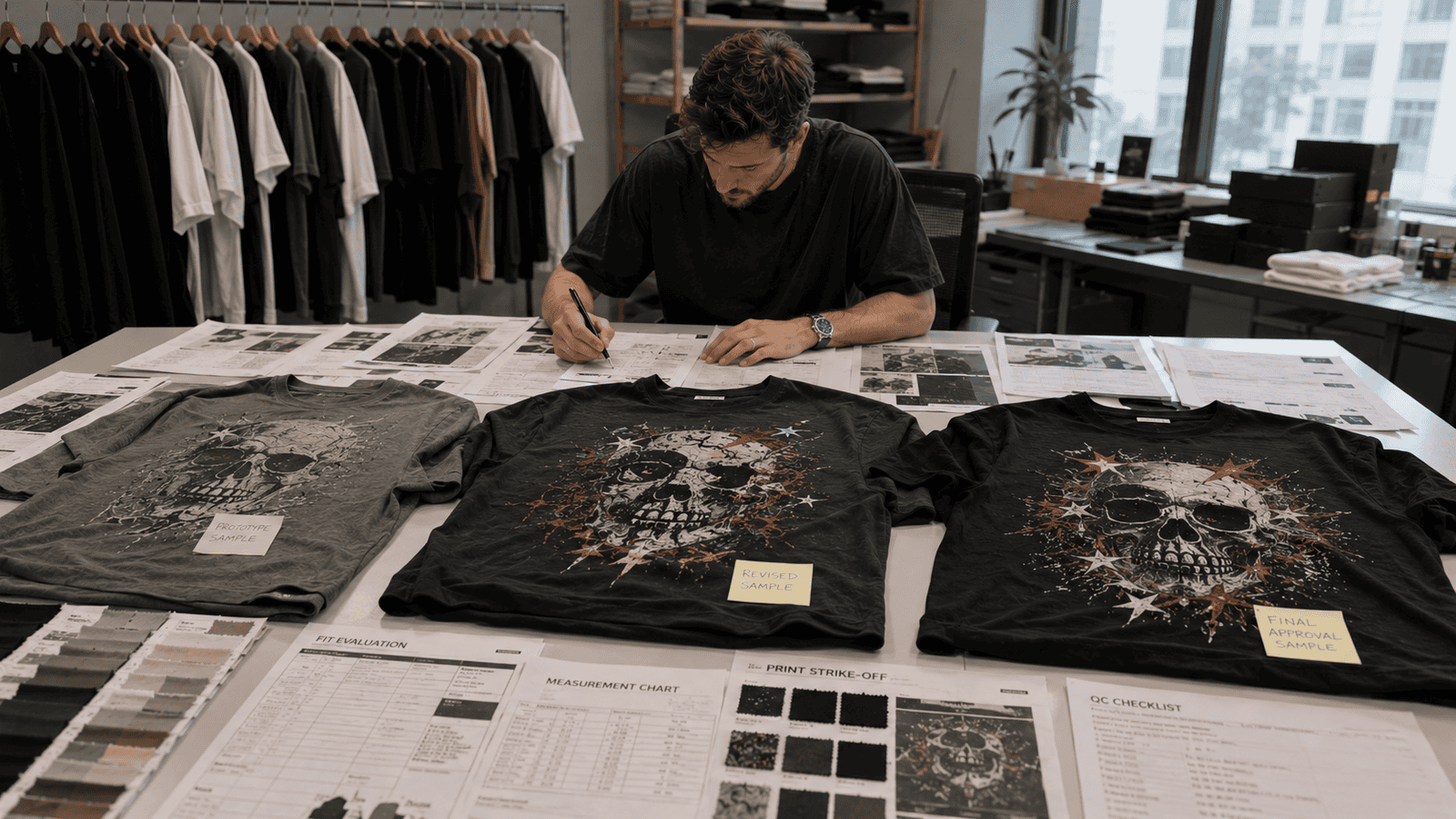 Graphic Apparel Sampling and Production Approval Process