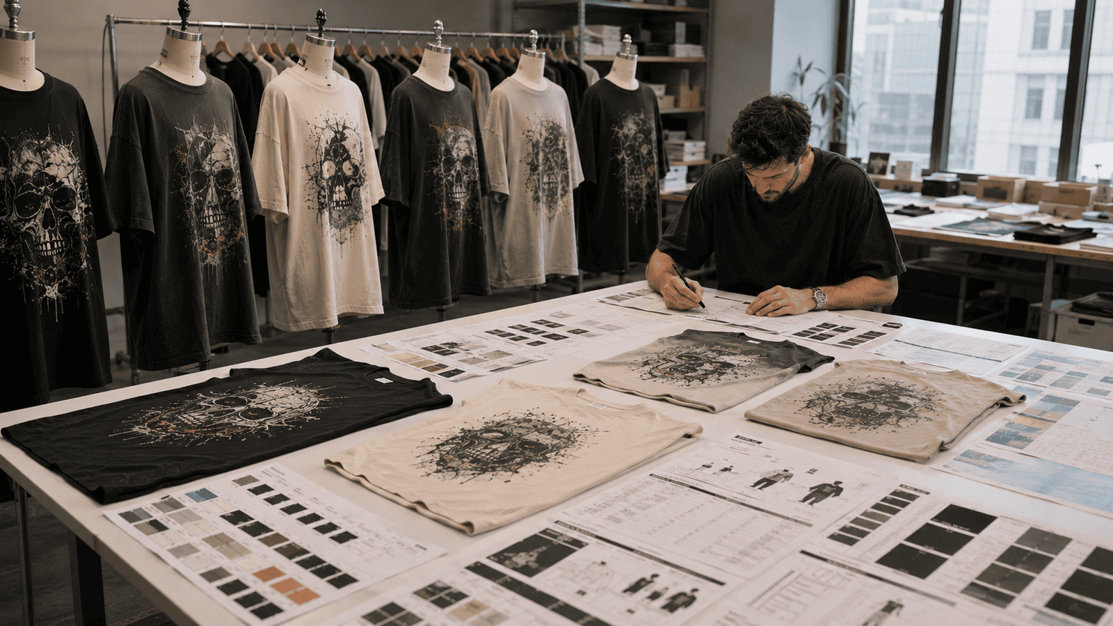 Oversized Graphic Streetwear T-Shirt Development and Fit Evaluation
