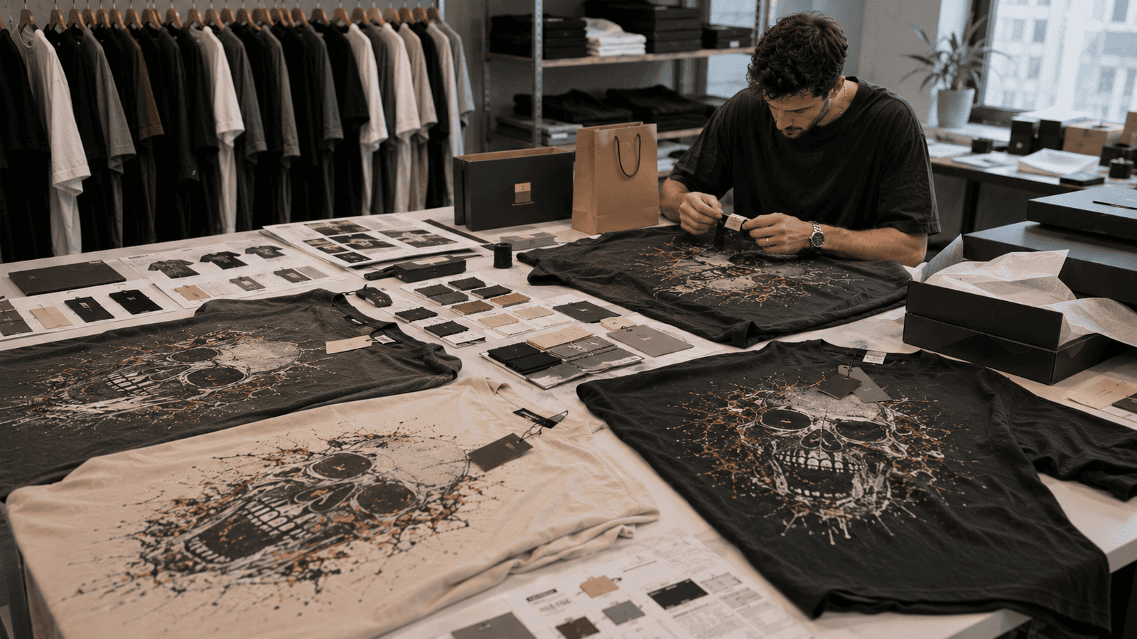 Oversized Graphic Streetwear Branding and Private Label Packaging Development