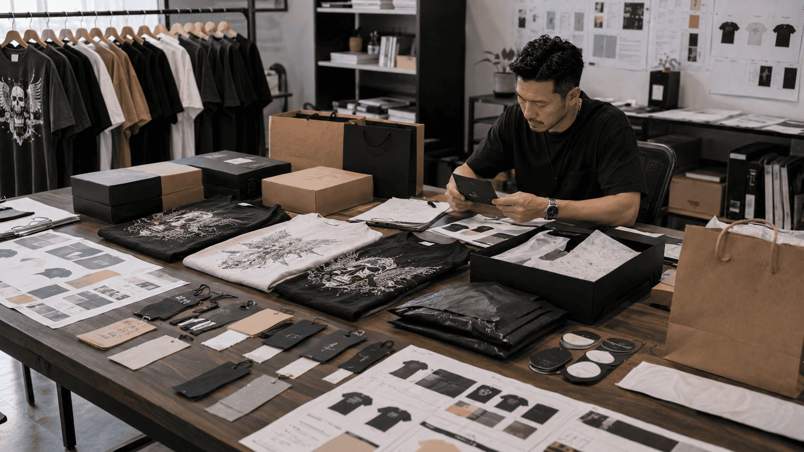 Private Label Graphic Streetwear Branding and Packaging Development
