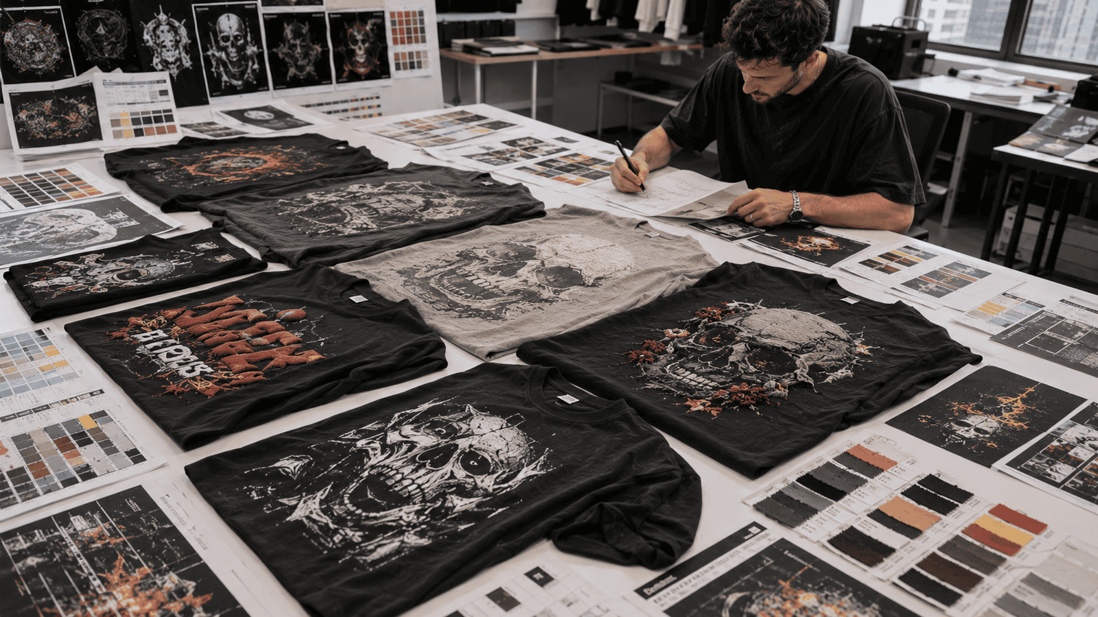 Graphic T-Shirt Printing Techniques and Artwork Development