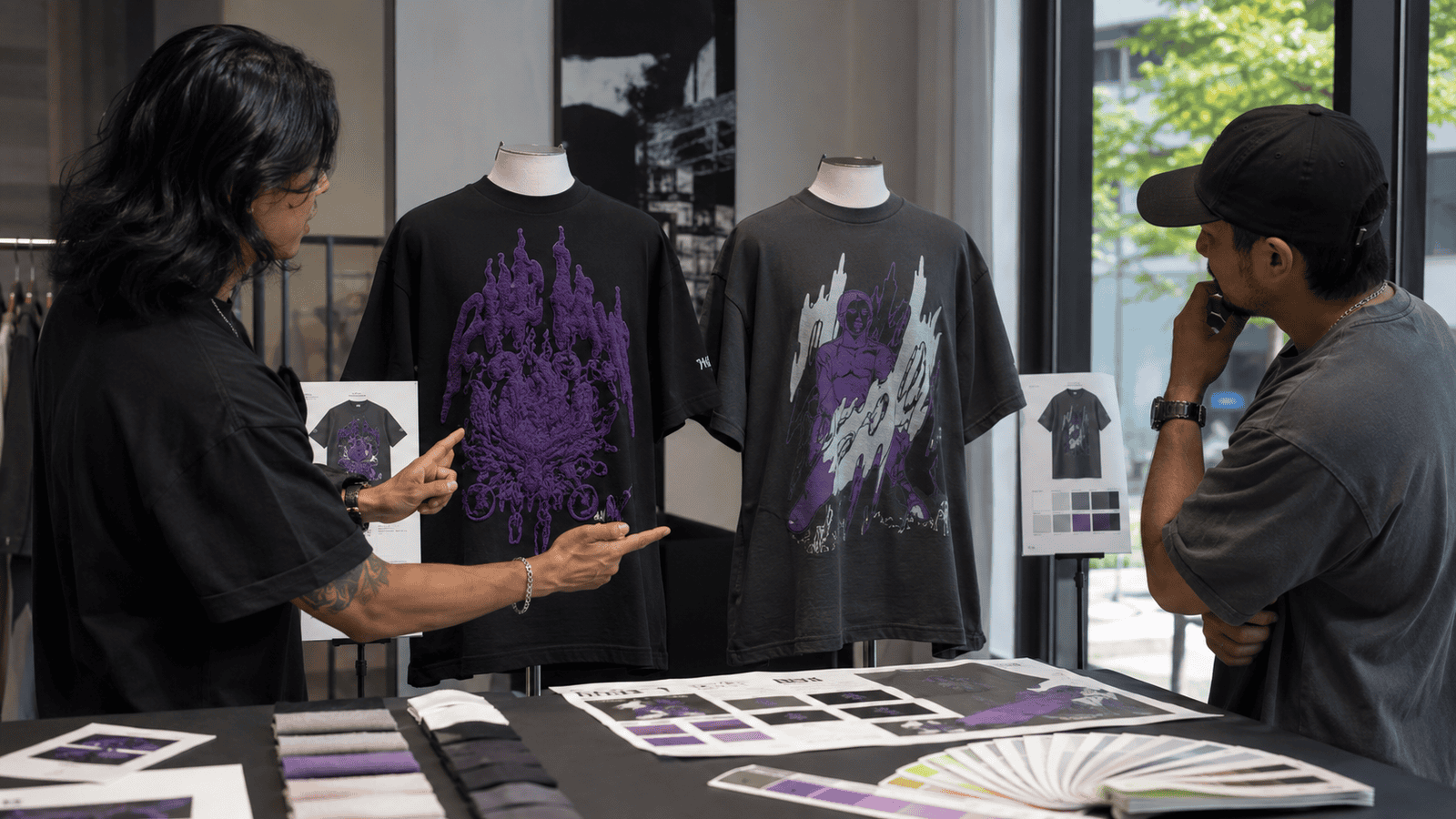 Puff Print vs Screen Print Graphic Streetwear T-Shirts Comparison