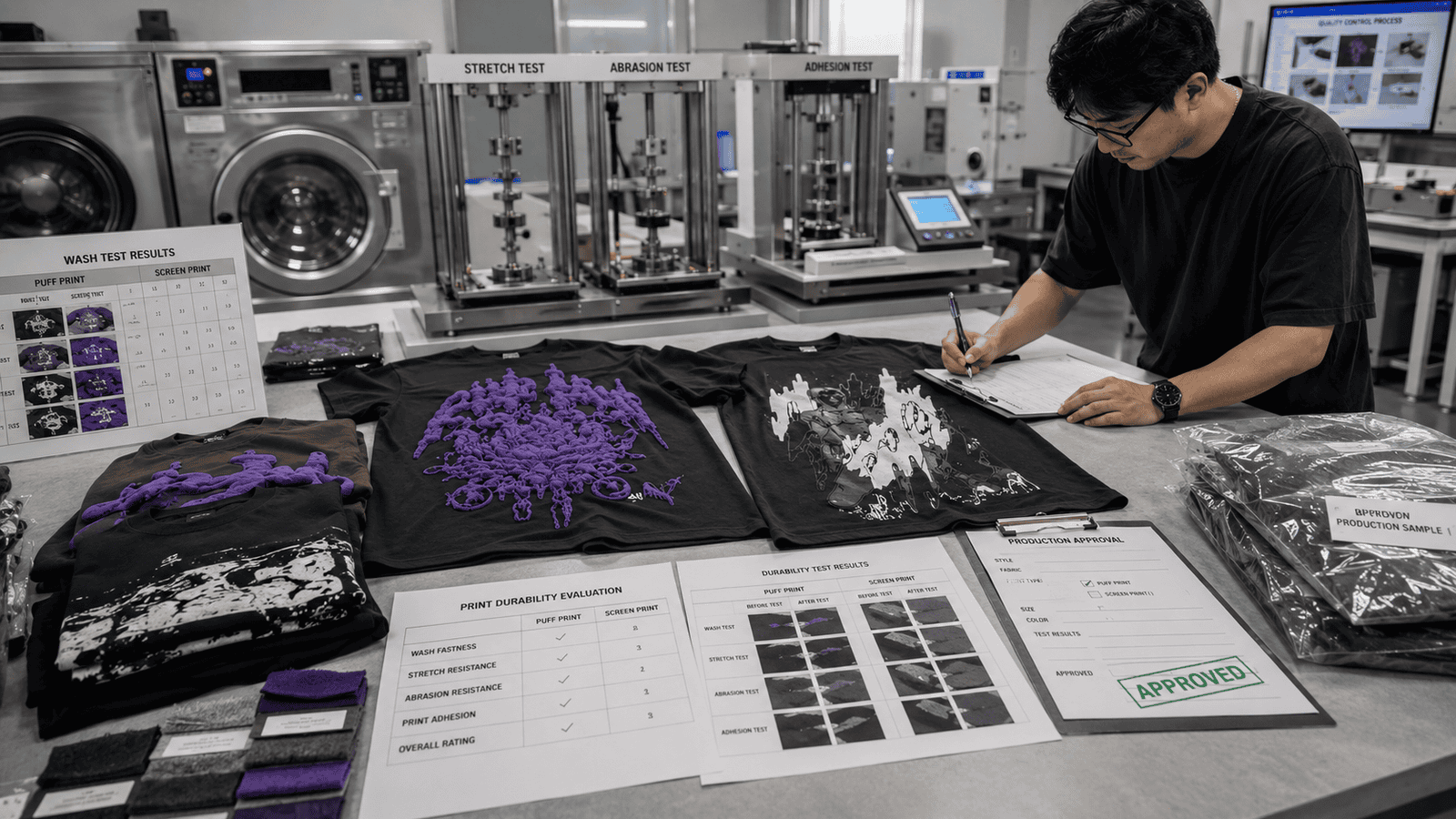 Graphic Apparel Print Testing and Production Approval Process