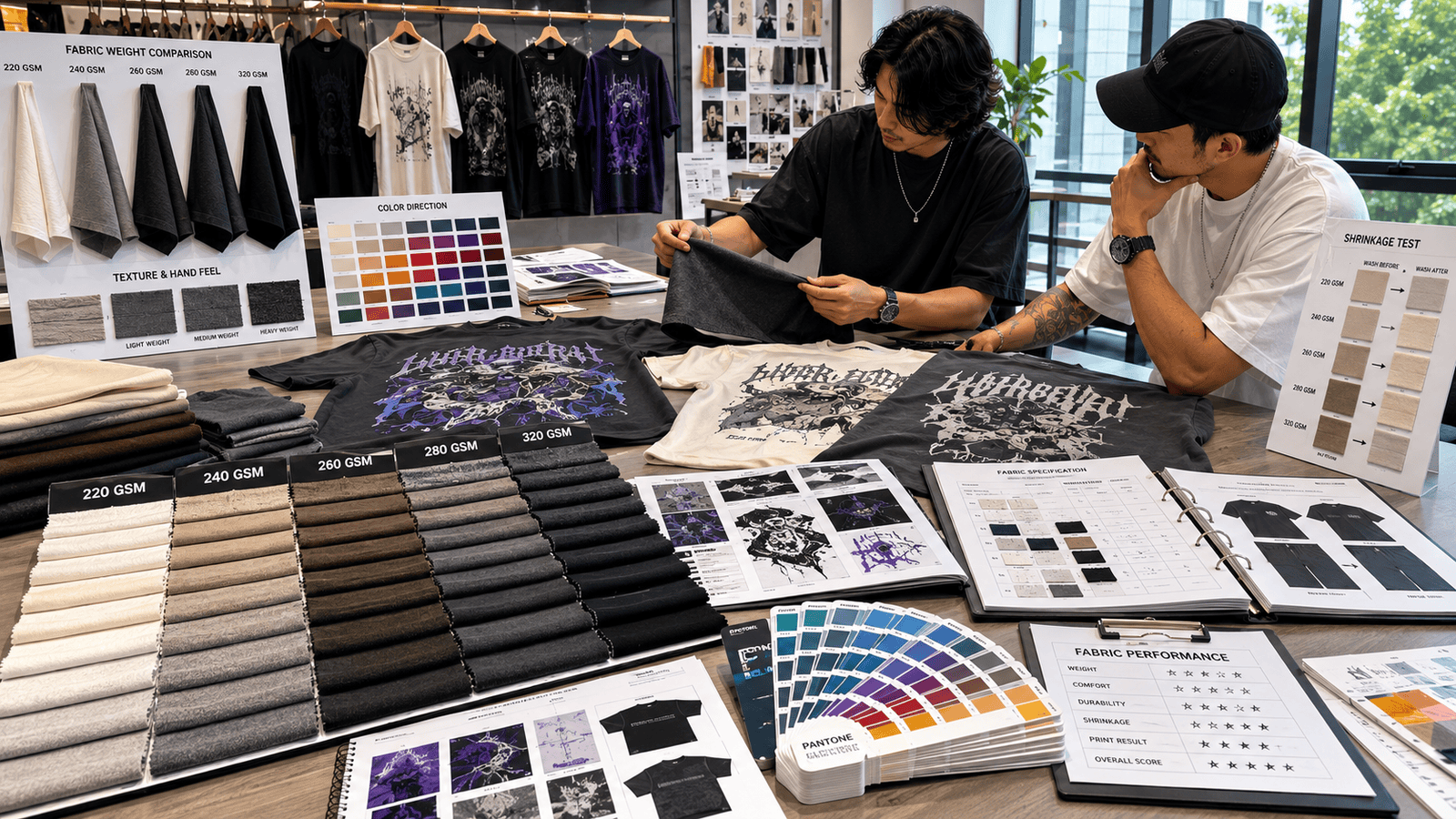 Premium Streetwear T-Shirt Fabric Selection for 2026