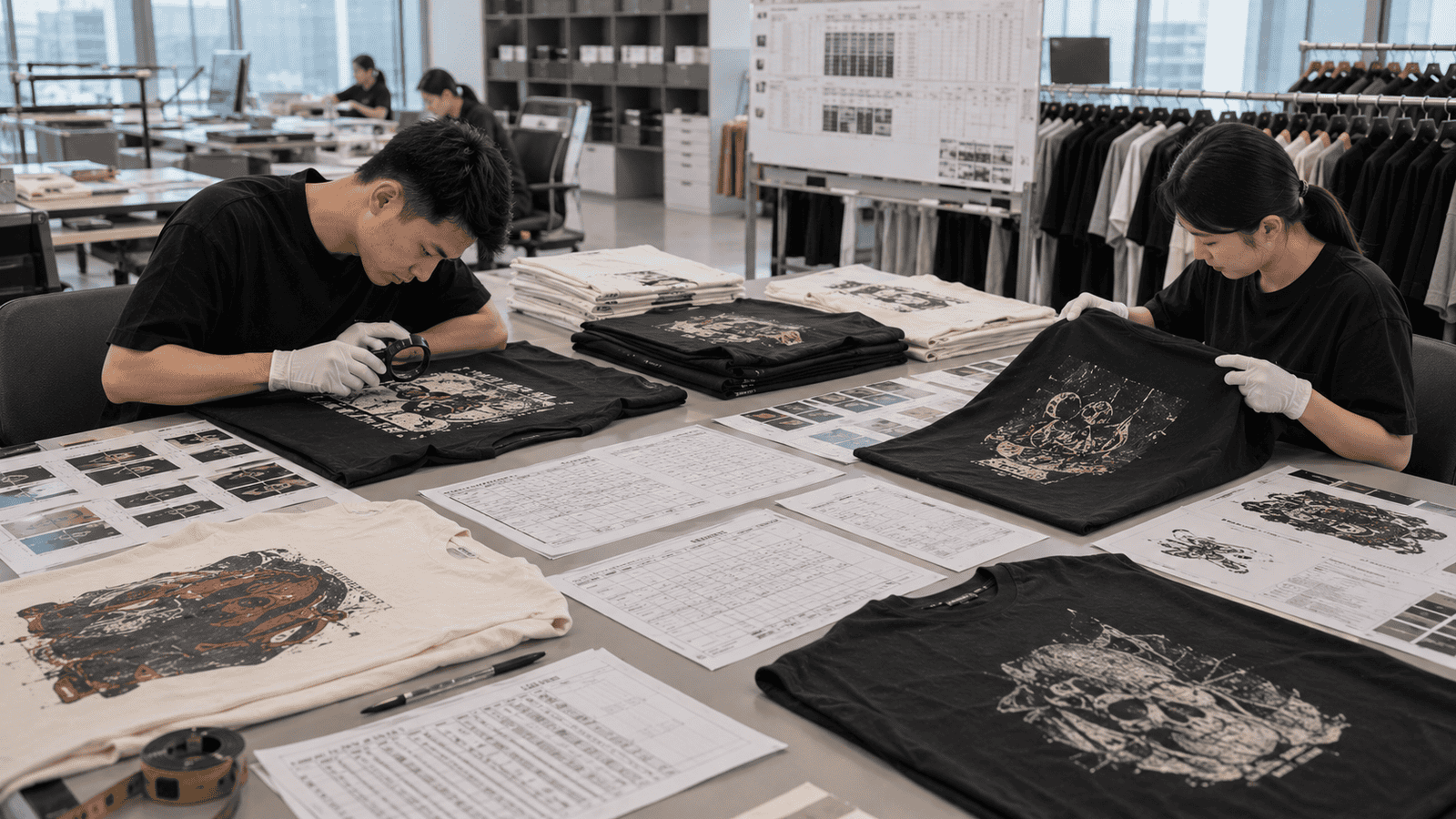 Streetwear Printing and Quality Control Inspection