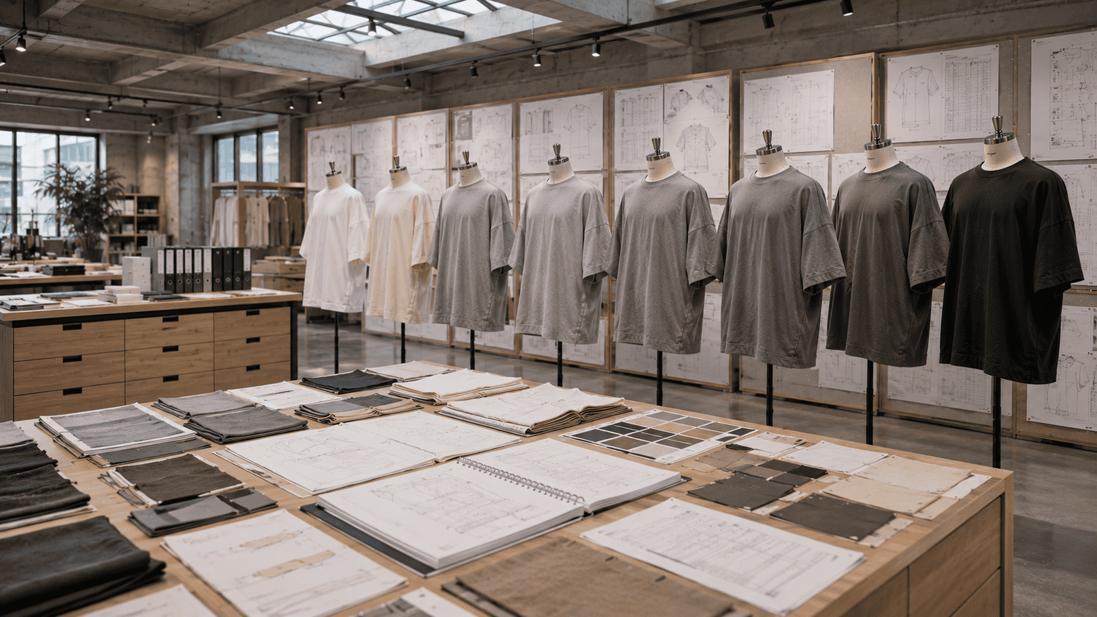 Heavyweight Cotton & Drop Shoulder Pattern Development